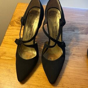 Bruno Magli Women's Black Heels with Strap